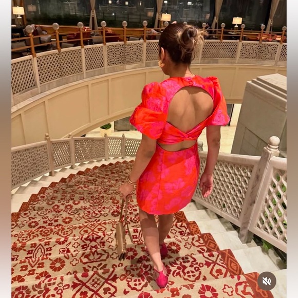 knee length dresses for ladies Apricot Chevron Shimmer Jacquard Mini Wrap Dress- Teal  Howard & Marge  Boutique